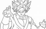 Goku Saiyan Super Coloring Blue Pages Drawing Pngkey Transparent Background Automatically Start sketch template