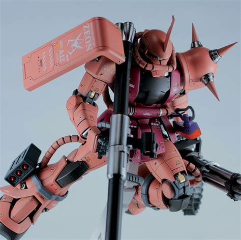 custom build mg  chars zaku ii ver  detailed gundam kits collection news  reviews