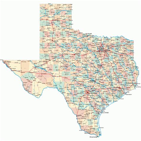 entire map  texas  printable maps