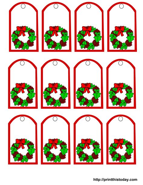 downloadable editable  printable gift tags templates