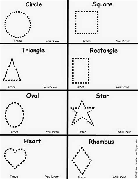 shapes worksheets  kindergarten  printables