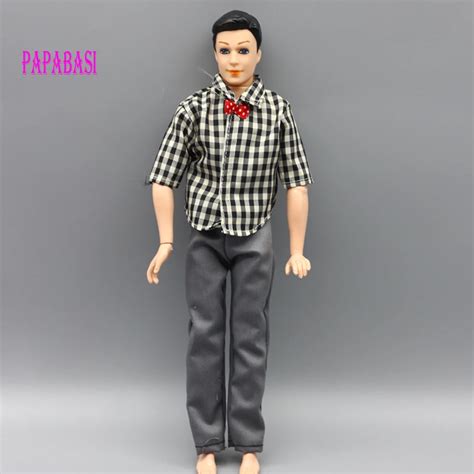 pc ken dolls clothes suit casual wear plaid doll clothes jacket