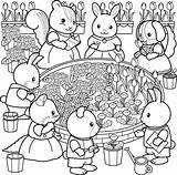 Coloring Sylvanian Families Family Pages Colouring Books Choose Board Visit Kids Sheets Animal sketch template