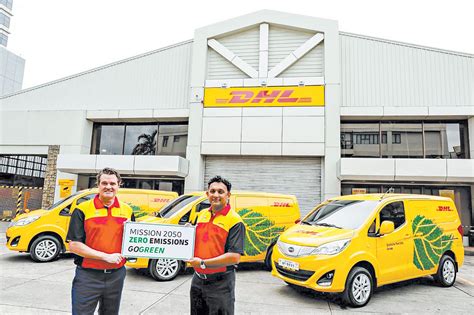 dhl express continues drive  sustainable logistics adds evs