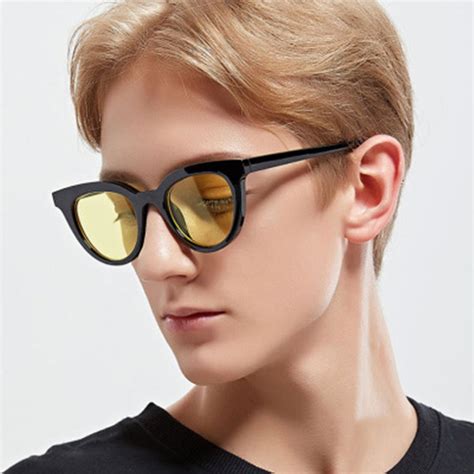 2018 Oversized Cat Eye Sunglasses Men Triangle Cute Sexy Retro Cateye