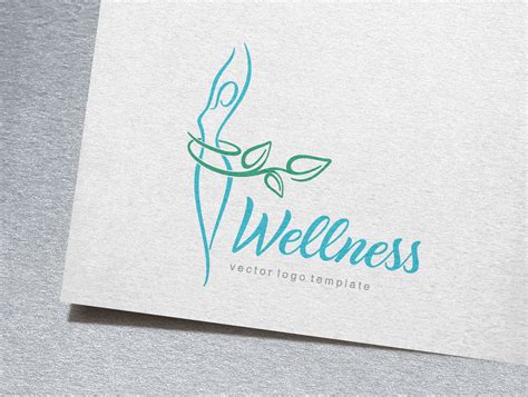 wellness logo creative illustrator templates creative market