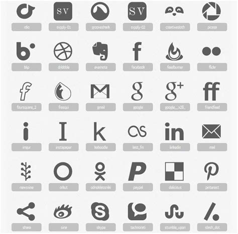 icon font  social networking frameworks apps designing pictonic font icons