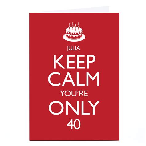 buy personalised birthday card keep calm editable age for gbp 1 79