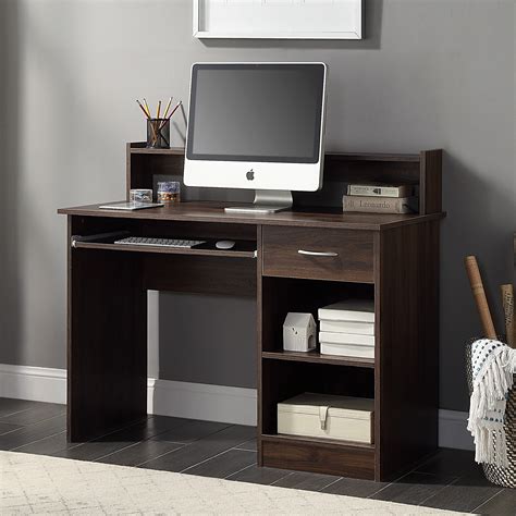 belleze wren  home office computer table study writing desk workstation  hutch  small