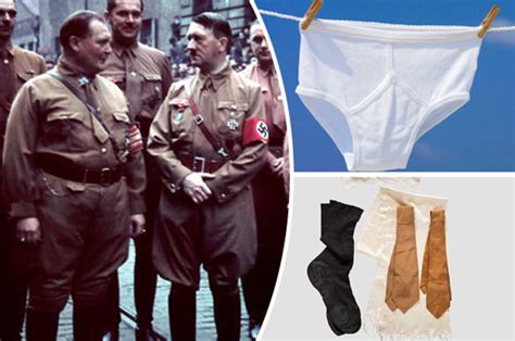 nazis adolf hiter and herman göring s silky underpants sold for £250k