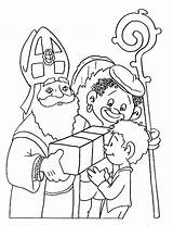 Sint Nikolaus Sankt Kado Sinterklaas Piet Kleurplaat Kleurplaten Animaatjes Flevokids sketch template