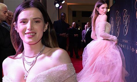 Bella Thorne Shines In Pink Couture Gown While Being Honored With