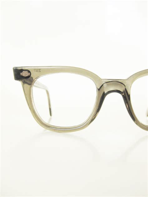 Vintage Mens Horn Rim Eyeglasses 1950s Glasses Titmus Usa American Made