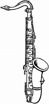 Saxophone Clarinet sketch template