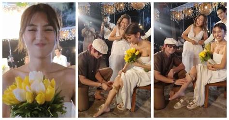video pics of daniel padilla putting wedding garter on kathryn