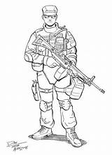 Swat Coloring Sketch Soldier Nerf Fairy sketch template