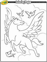 Pegasus Crayola Coloring Pages Color Alive Kids Unicorn Printable Creature Creatures Imaginary Magical Pretty Print Animals Dinosaur Animal Drawing Magic sketch template