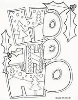 Doodles Hohoho Grinch sketch template