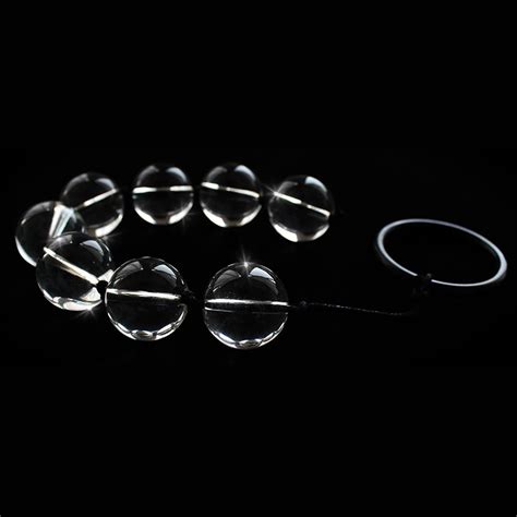 transparency crystal glass bdsm anal exercise dilator beads