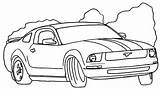 Car Coloring Pages Drift Drifting Mustang Getcolorings sketch template