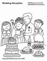 Wedding Coloring Pages Cana Dresses Party Kids Reception Elitedresses Printable Girls Book Colouring Activity Color Sheets Themed Fun Affordable Sells sketch template