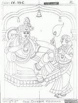 Tanjore Sketches Outline Indusladies Mysore sketch template