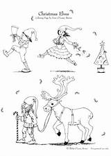 Kerstmis Kleurplaat Malvorlage Disegno Elfjes Zum Elfen Elfi Kostenlose Ausmalbild sketch template