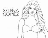 Selena Famosa sketch template