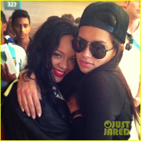 huge world cup fans adriana lima and rihanna snap a selfie from the game