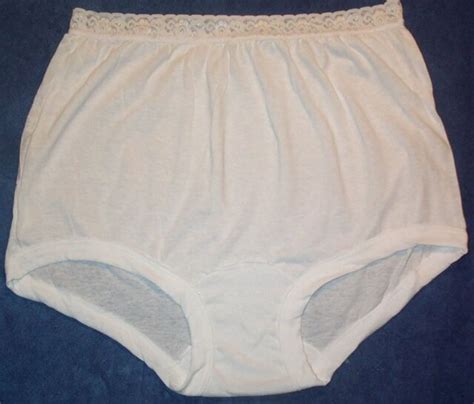 3 Pair Size 12 White 100 Cotton Womens Long Leg Panties Usa Made Close