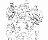 Metal Solid Gear Eva Actions Coloring sketch template