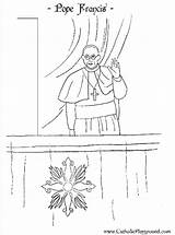 Pope Francis Coloring Habemus Papam Pages Catholic Print Catholicplayground Below Click Visit Choose Board sketch template