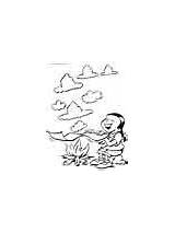 Coloring Pages Scouting Kids Smoke Signals Making sketch template