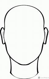 Coloring Blank Head Face Pages Clip Clipart Perfect sketch template