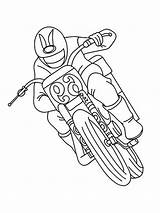Pages Coloring Motocross Printable sketch template