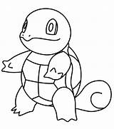 Pokemon Squirtle Coloring Pages Charmander Bulbasaur Starter Characters Color Print Squad Printable Kids Pokémon Getcolorings sketch template