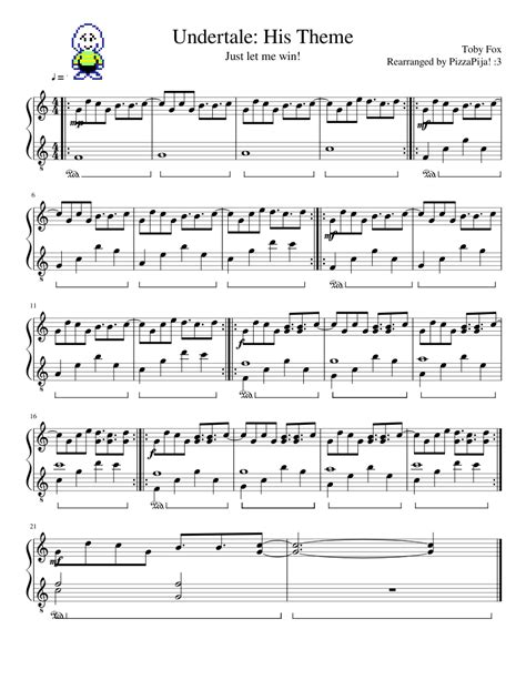 undertale  theme sheet   piano      midi musescorecom