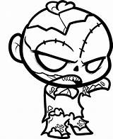 Coloring Zombie Pages Kids Adult Scary Stitch Colouring Kid Cartoon sketch template