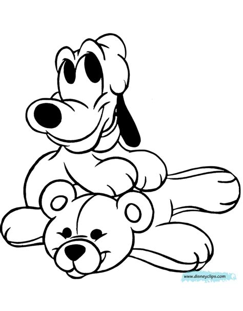 printable coloring pages  baby disney characters