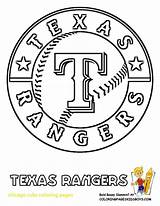Coloring Pages Baseball Mlb Rangers Logo Cubs Chicago League Texas Major Kids Printable Book Print Clipart Red Sheets Sox Boston sketch template