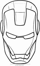 Iron Man Coloring Pages Mask Template Print Sketch sketch template