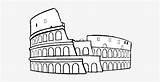 Colosseum Easy Draw Coloring Pages Pngkey Library Google Detail sketch template