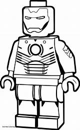 Lego Coloring Man Iron Pages Printable Drawing People Cartoon Face Ironman Draw Color Print Avengers Blank Colouring Sheets Head Legos sketch template