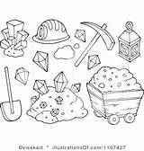 Mining Coloring Pages Gold Clipart Colouring Mine Kids Printable Rush Color Illustration Clip Google Search Royalty Drawings Panning Visekart Crafts sketch template