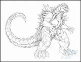 Godzilla Coloring Pages Print Space Printable Shin Colouring Monster Sketch Color Sheets Kids Coloringhome Detailed Flower Letscolorit Mandala Getcolorings Drawing sketch template