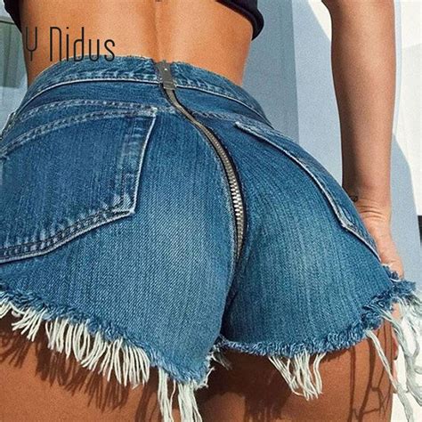 y nidus jeans woman with high waist female denim holes shorts sex