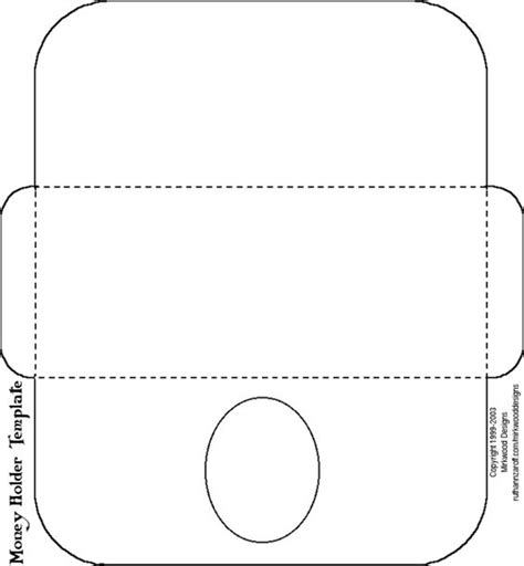 money holder template  older  currency cricut templates