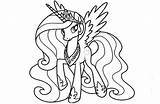Pony Coloring Little Princess Pages Celestia Cadence Luna Mlp Kids Printable Color Crown Getcolorings Print Choose Board Popular Miracle Timeless sketch template