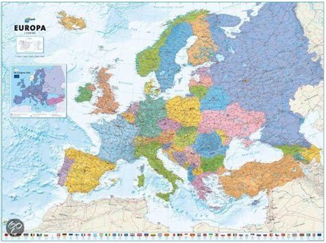 anwb kaart van europa anwb  boeken kaarten wandkaarten europa