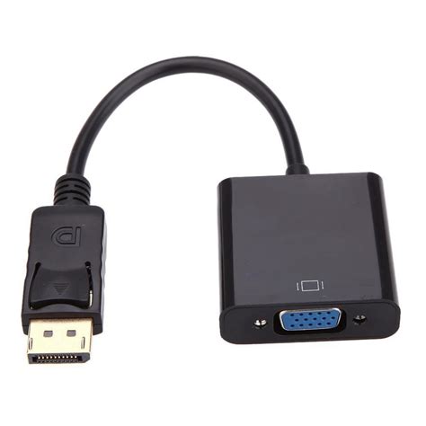 p dp displayport male  vga female converter adapter cable stock  vga cables